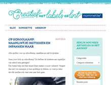 Tablet Screenshot of creatief-met-labels-en-lint.nl